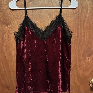 CBrand Small Velvet Lace Top